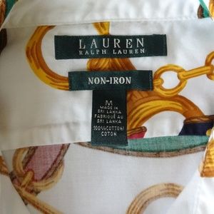 Ralph Lauren Tops - Lauren Ralph Lauren Equestrian Theme Dressy Shirt Ralph Lauren Tops - Lauren Ralph Lauren Equestrian Theme Dressy Shirt